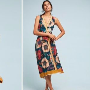 Maeve Botanica Floral Wrap Dress 2 P / XS Petite